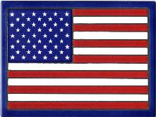American Flag Tile Made in the U.S.A.